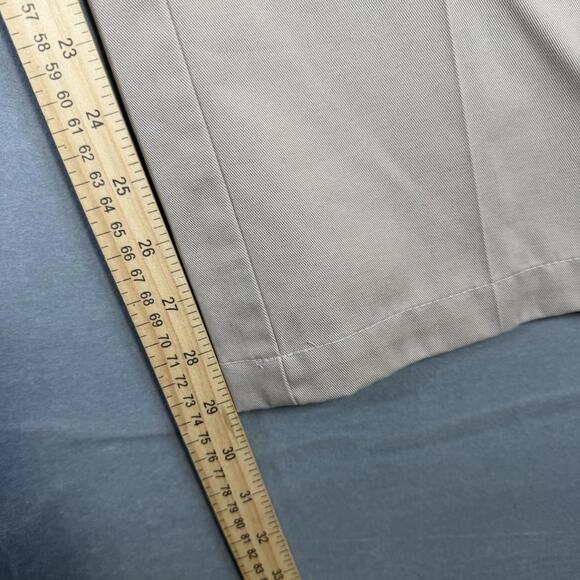 Vintage Orvis Chino Pants Mens 42x30 Beige Straight Leg Twill Flat Front 90s - Picture 8 of 8